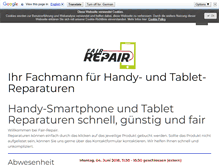 Tablet Screenshot of fair-repair.ch